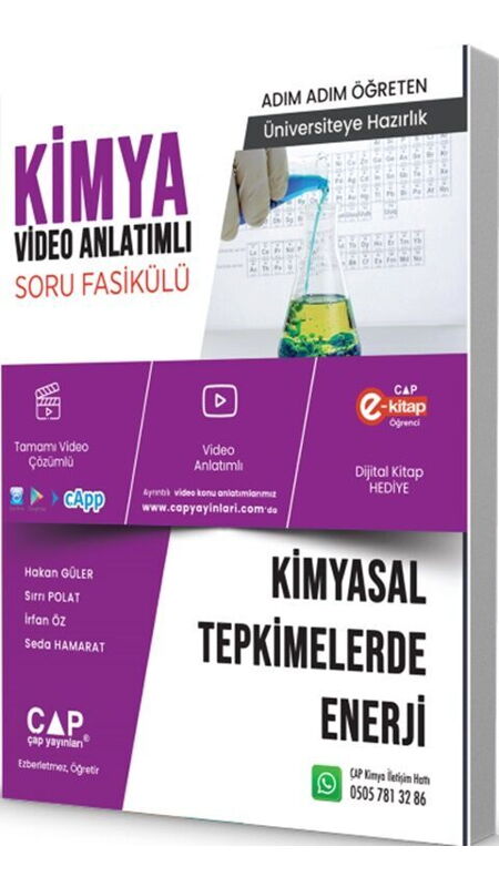 ÜNİV. HAZ KİMYA KA-SB KİMY.TEPKİ. ENERJİ - 2025-26