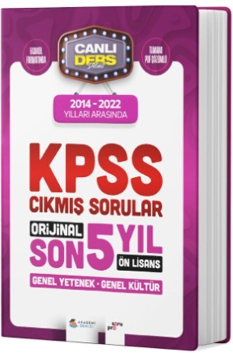KPSS ÖNLİSANS GYGK ÇIKMIŞ SRLR SON 5 YIL -2014-22