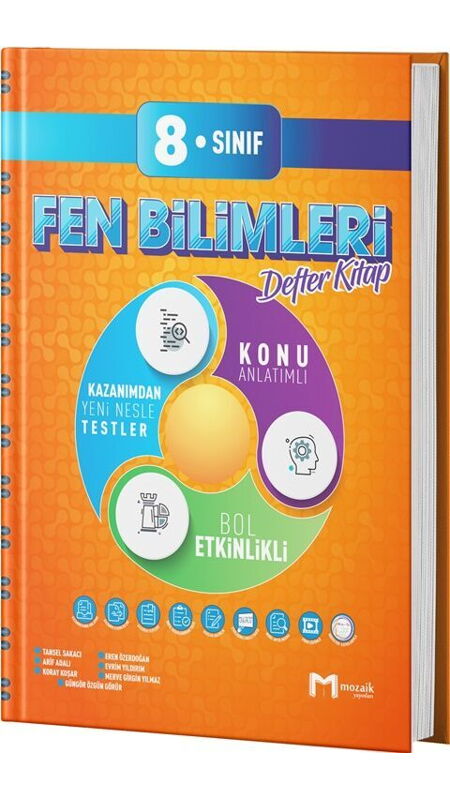 8.SINIF MOZAİK DEFTER FEN BİLİMLERİ - 2025-26