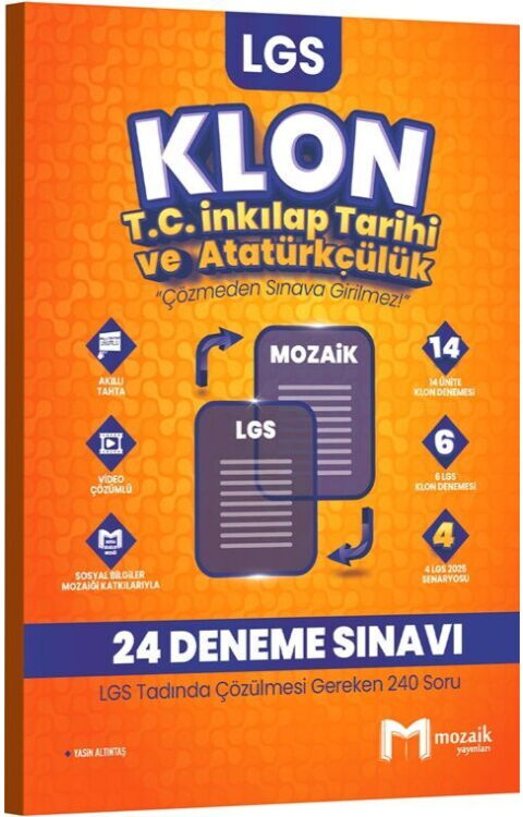 *8.SINIF MOZAİK KLON DENEME İNKİLAP TARİHİ- 2025