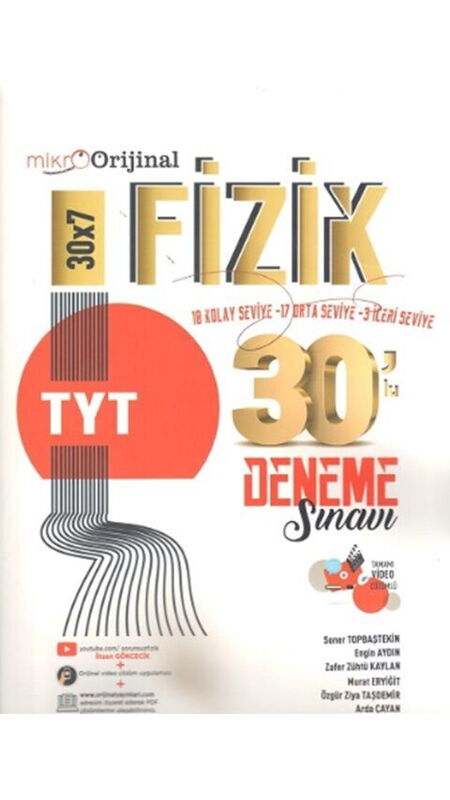 MİKRO ORİJİNAL TYT DENEME 30 LU FİZİK - 24-25