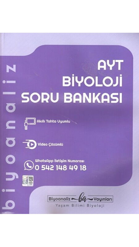 BİYOANALİZ YKS AYT S.B. BİYOLOJİ - 2025-26