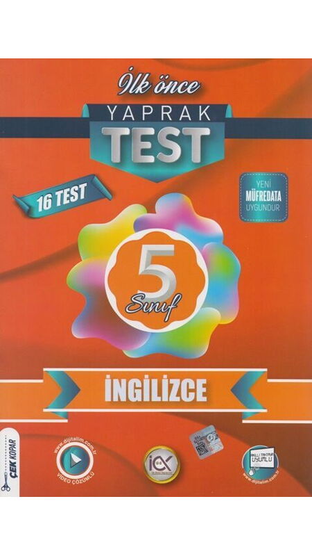 İLKÖNCE 05.SINIF YAPRAK TEST İNGİLİZCE - 2024-25