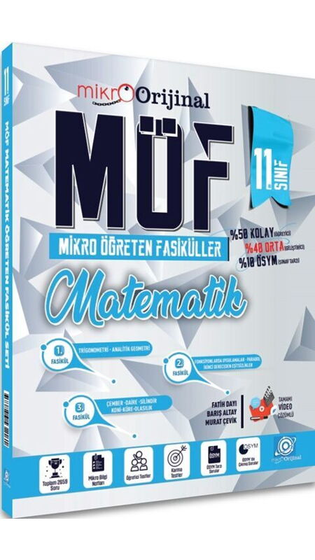 MİKRO ORİJİNAL 11.SINIF MÖF SET MATEMATİK - 25-26