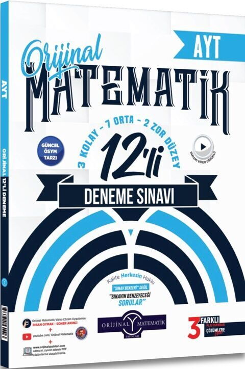 ORİJİNAL YKS AYT DENEME 12 Lİ MATEMATİK - 24-25