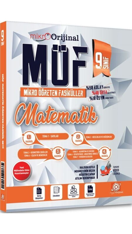 MİKRO ORİJİNAL 09.SINIF MÖF SET MATEMATİK - 25-26