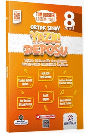 *ALAN 08.SINIF YAZILI DEPOSU 1.DÖNEM 1.YAZILI -24