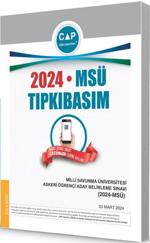ÜNİV. HAZ TIPKI BASIM DENEME (MSÜ) - 2024