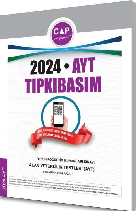 ÇAP YKS AYT TIPKI BASIM 2024