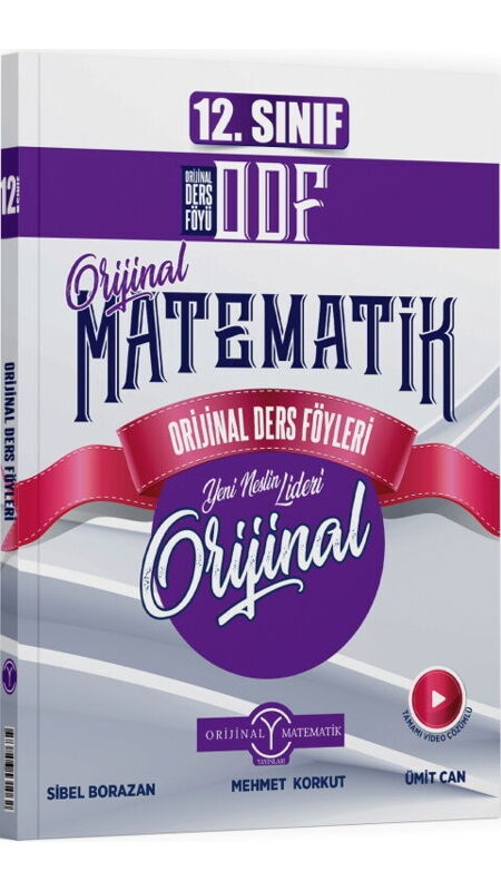 ORİJİNAL 12.SINIF MATEMATİK ODF-KDT SETİ - 25-26