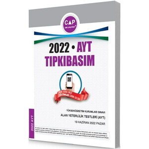 ÇAP YKS AYT TIPKI BASIM 2022 #2
