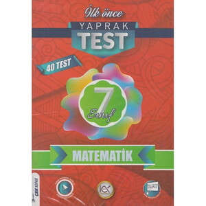 İLKÖNCE 07.SINIF YAPRAK TEST MATEMATİK - 2024-25 #2