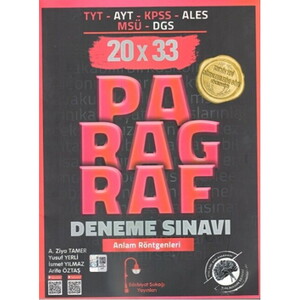 E.SOKAĞI YKS TYT AYT 20*33 DENEME PARAGRAF - 2024 #2