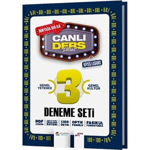 KPSS CANLI DERS GOL 3 LÜ LİSANS DNM SETİ - 2025-26 #2