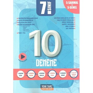 7.SINIF YENİ TARZ DENEME 10 LU - 2024-25 #2